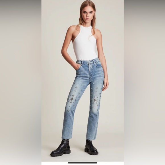 All Saints Evie jeans in excellent condition - Picture 3 of 13